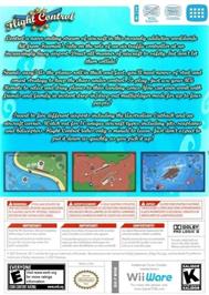 Box back cover for Flight Control on the Nintendo Wii.