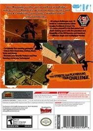 Box back cover for Free Running on the Nintendo Wii.