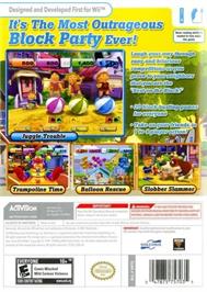 Box back cover for Fête En Famille 100% Fun on the Nintendo Wii.