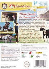 Box back cover for Gallop and Ride! on the Nintendo Wii.
