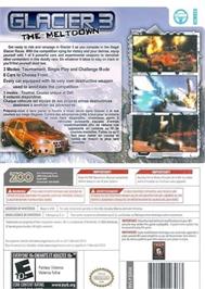 Box back cover for Glacier 3 on the Nintendo Wii.