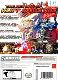 Box back cover for Guilty Gear Xx Accent Core Plus on the Nintendo Wii.