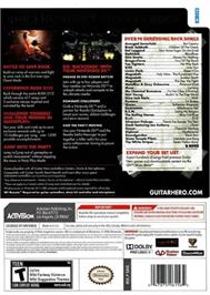 Box back cover for Guitar Hero - Warriors Of Rock on the Nintendo Wii.