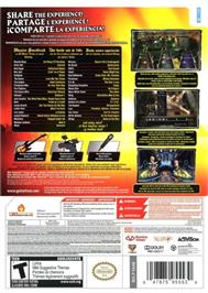 Box back cover for Guitar Hero - World Tour on the Nintendo Wii.