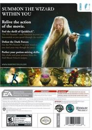 Box back cover for Harry Potter And The Half-blood Prince on the Nintendo Wii.