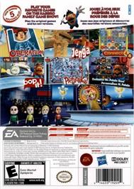 Box back cover for Hasbro Family Game Night 2 on the Nintendo Wii.