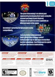 Box back cover for Incoming! on the Nintendo Wii.