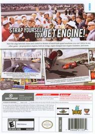 Box back cover for Indianapolis 500 Legends on the Nintendo Wii.