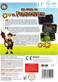 Box back cover for Island of Dr. Frankenstein, The on the Nintendo Wii.