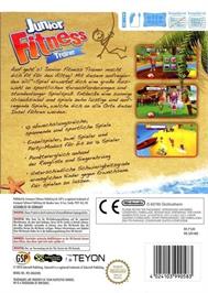 Box back cover for Junior Fitness Trainer on the Nintendo Wii.