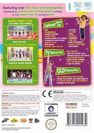 Box back cover for Just Dance Kids on the Nintendo Wii.