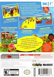 Box back cover for Kid Fit Island Resort on the Nintendo Wii.