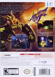 Box back cover for Legend Of Spyro - The Eternal Night, The on the Nintendo Wii.