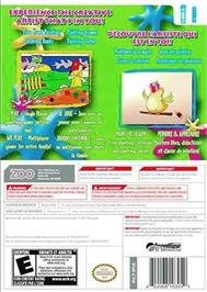 Box back cover for Let's Paint on the Nintendo Wii.