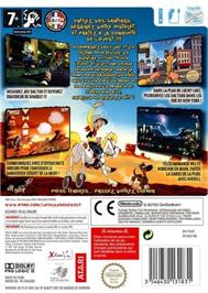Box back cover for Lucky Luke - Tous À L'ouest on the Nintendo Wii.