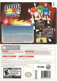 Box back cover for M And M's - Kart Racing on the Nintendo Wii.
