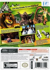 Box back cover for Madagascar 2 on the Nintendo Wii.