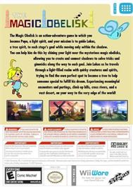 Box back cover for Magic Obelisk, The on the Nintendo Wii.