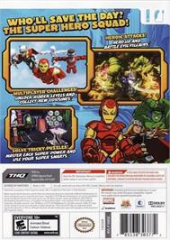 Box back cover for Marvel Super Hero Squad - Le Gant De L'infini on the Nintendo Wii.