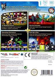 Box back cover for Medieval Games on the Nintendo Wii.