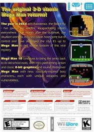 Box back cover for Mega Man 10 on the Nintendo Wii.