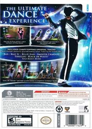 Box back cover for Michael Jackson - The Experience on the Nintendo Wii.