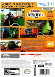 Box back cover for Millennium Championship Paintball 2009 on the Nintendo Wii.