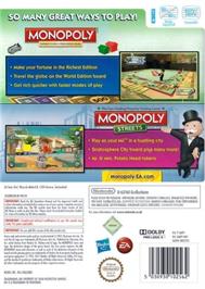 Box back cover for Monopoly - Editions Classique Et Monde on the Nintendo Wii.