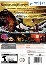 Box back cover for Muramasa - The Demon Blade on the Nintendo Wii.