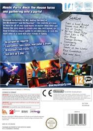 Box back cover for Musiic Party - Rock The House on the Nintendo Wii.