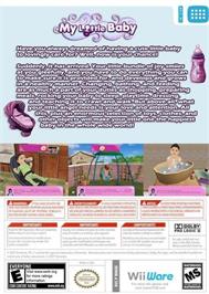 Box back cover for My Little Baby on the Nintendo Wii.
