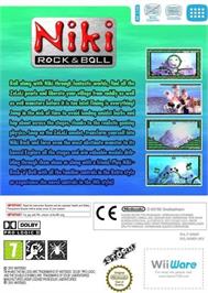 Box back cover for Niki Rock And Ball on the Nintendo Wii.