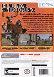 Box back cover for North American Hunting Extravaganza 2 on the Nintendo Wii.