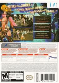 Box back cover for Onechanbara - Bikini Zombie Slayers on the Nintendo Wii.