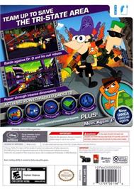 Box back cover for Phinéas Et Ferb - Voyage Dans La Deuxième Dimension on the Nintendo Wii.