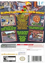 Box back cover for Pizza Delivery Boy on the Nintendo Wii.