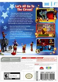 Box back cover for Playmobil Circus - Tous En Piste on the Nintendo Wii.