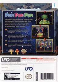 Box back cover for Pop on the Nintendo Wii.