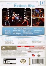 Box back cover for Popstar Guitar on the Nintendo Wii.