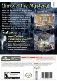 Box back cover for Princess Isabella : A Witch's Curse on the Nintendo Wii.