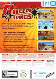 Box back cover for Racers' Islands - Crazy Arenas on the Nintendo Wii.