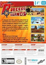 Box back cover for Racers' Islands - Crazy Racers on the Nintendo Wii.