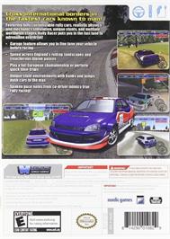 Box back cover for Rally Racer on the Nintendo Wii.