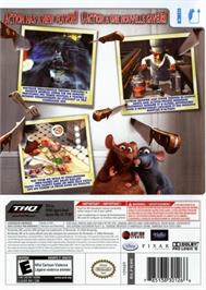 Box back cover for Ratatouille on the Nintendo Wii.