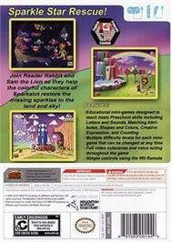 Box back cover for Reader Rabbit Preschool on the Nintendo Wii.
