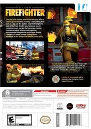 Box back cover for Real Heroes - Firefighter on the Nintendo Wii.