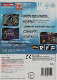 Box back cover for Rock Revolution on the Nintendo Wii.
