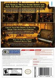 Box back cover for Rooms - The Main Building on the Nintendo Wii.