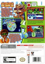 Box back cover for Science Papa on the Nintendo Wii.