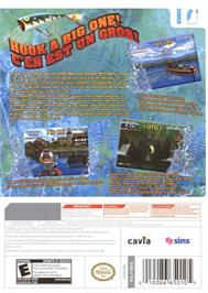 Box back cover for Sega Bass Fishing on the Nintendo Wii.
